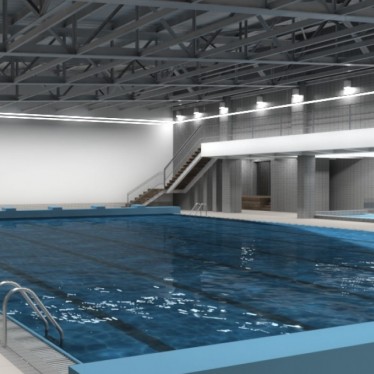 Reconstruction of an indoor swimming pool in the FIS hotel at Štrbské Pleso